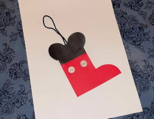 En attendant Noël Jour 20 … On bricole une botte Mickey