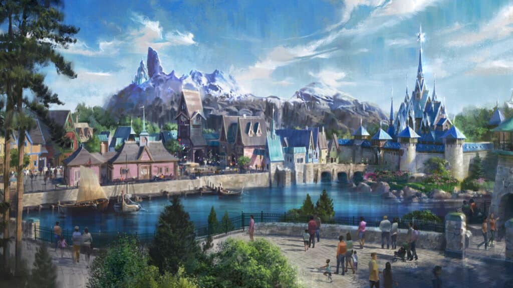 frozen land disneyland paris